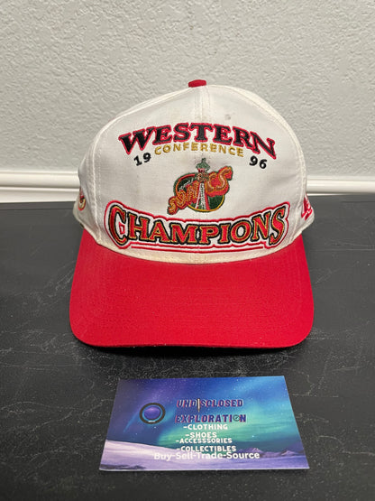 vintage 1996 Seattle SuperSonics NBA Western Conference Champions  hat