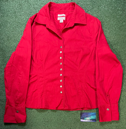 Christopher & banks red button up
