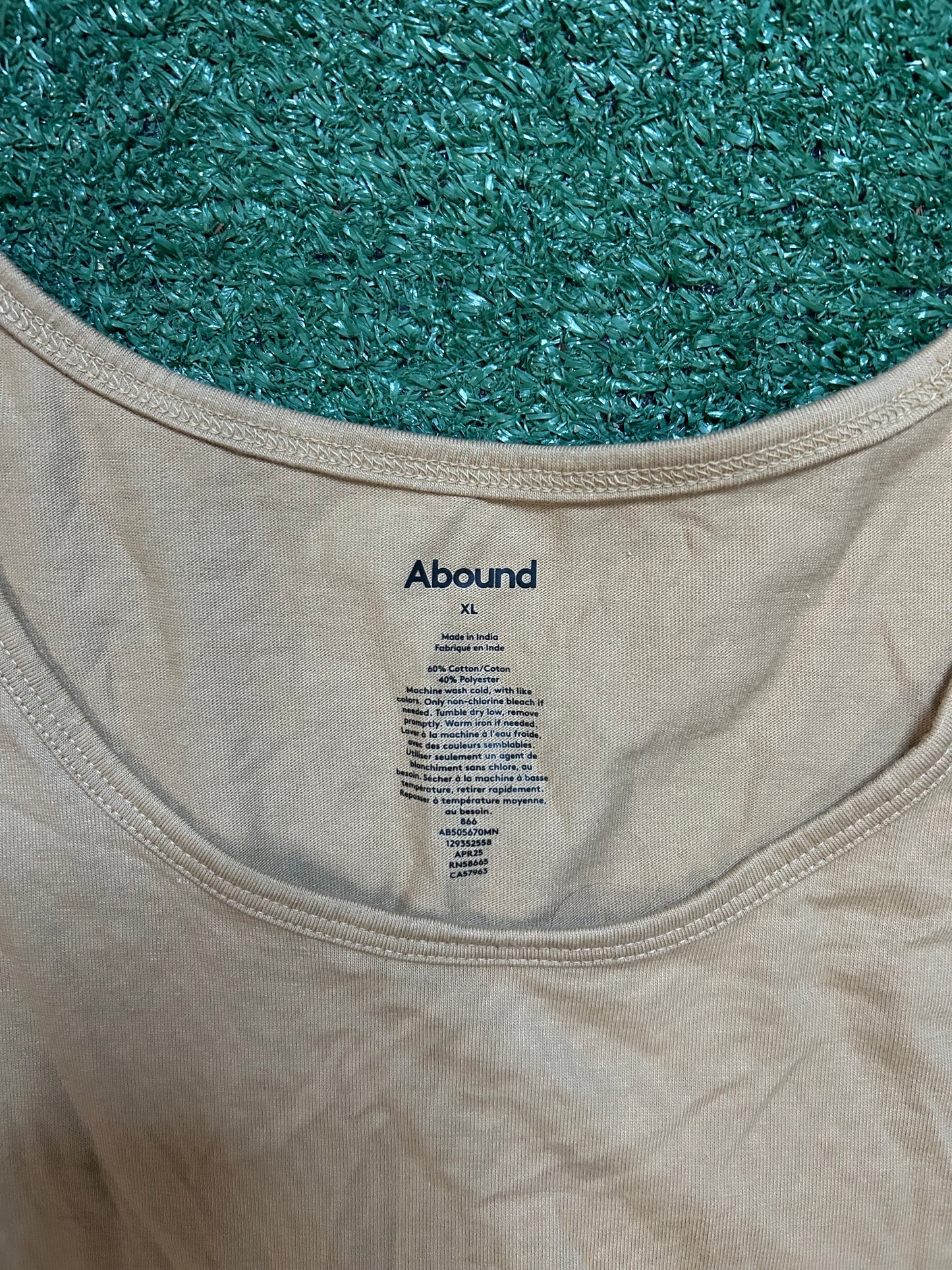 Abound tan tank top