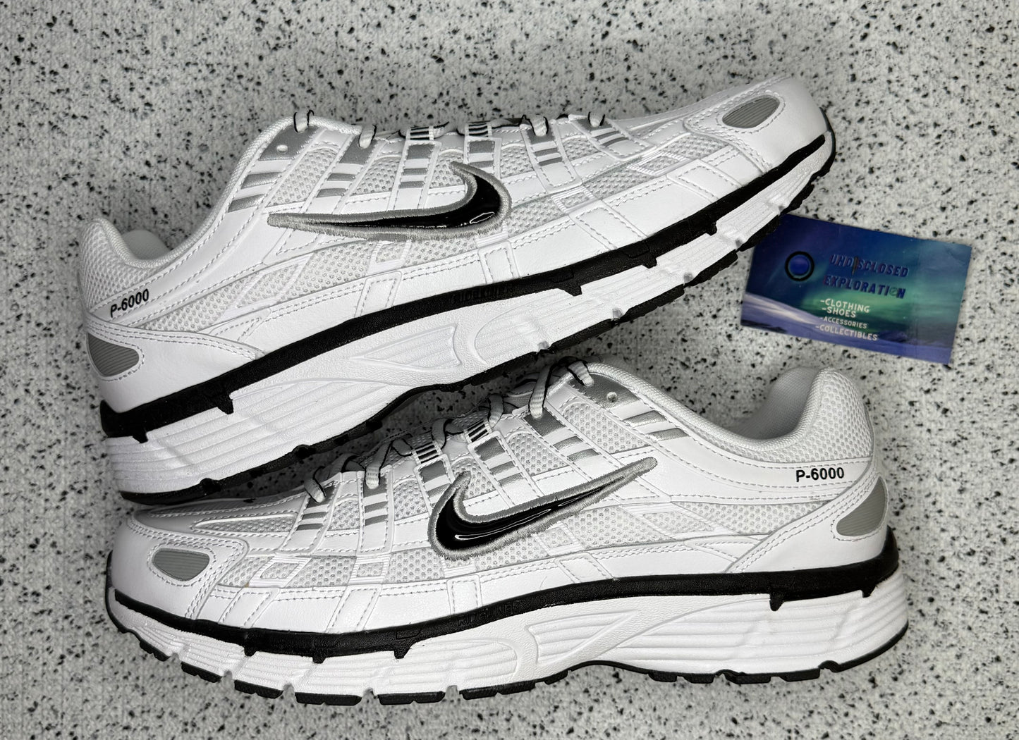 Nike P-6000 White Metallic Silver