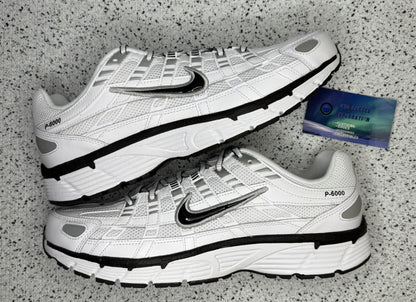 Nike P-6000 White Metallic Silver
