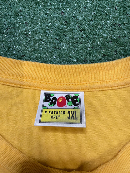 A Bathing Ape Bape yellow red & blue tee