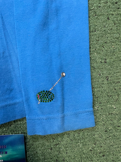 Martini moment rhinestone blue longsleeve
