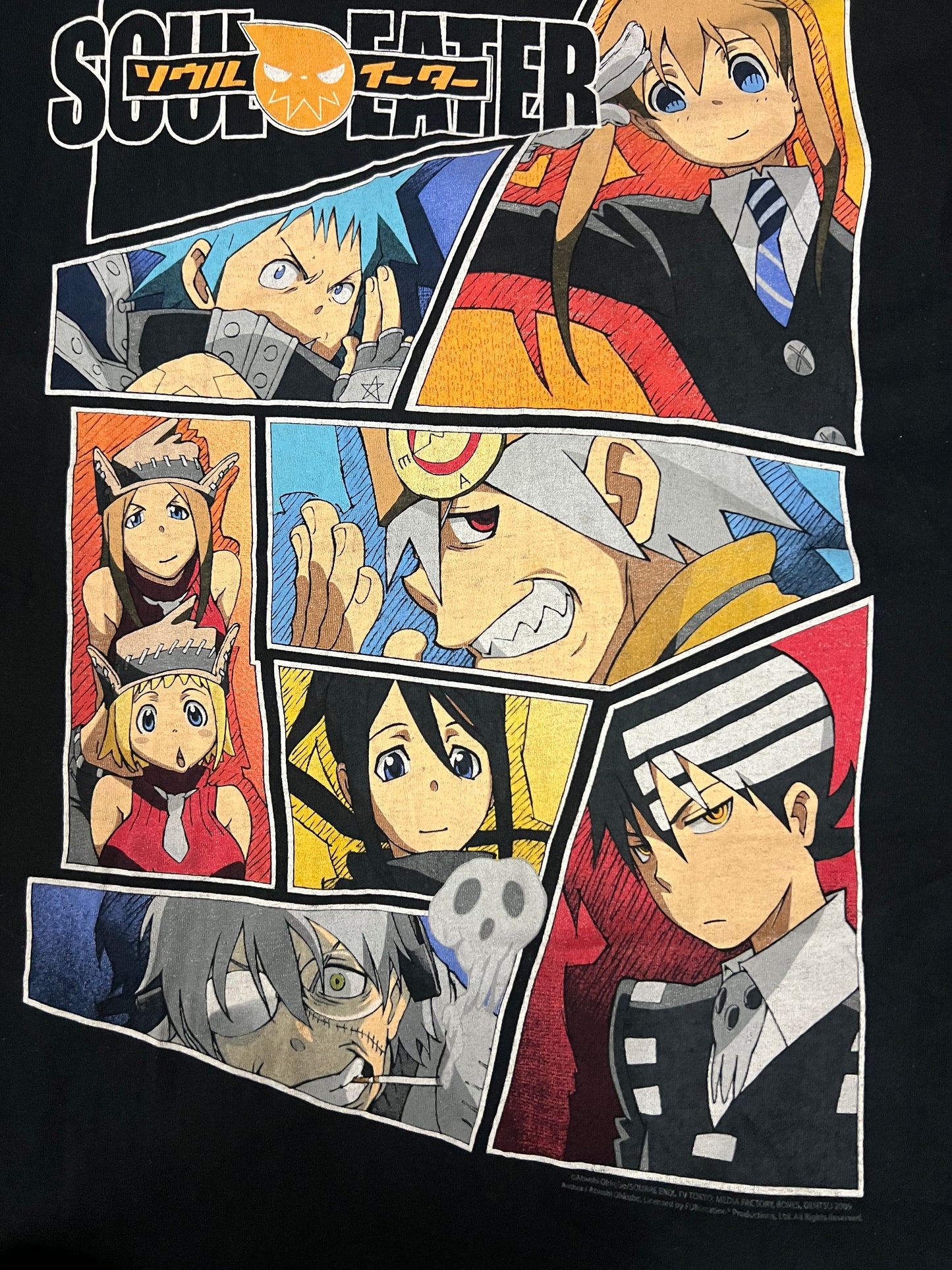 Vintage 2000s Soul Eater anime manga tee