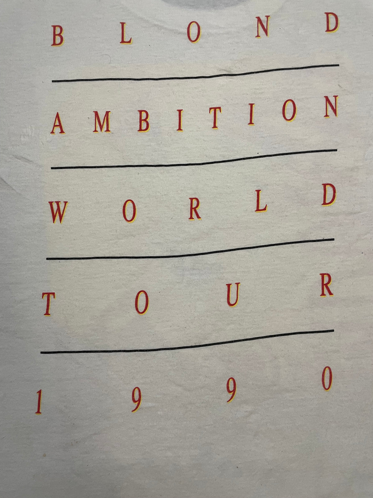 Vintage 1990s Madonna Blond Ambition world tour tee