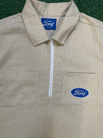 Ford striped quarter zip