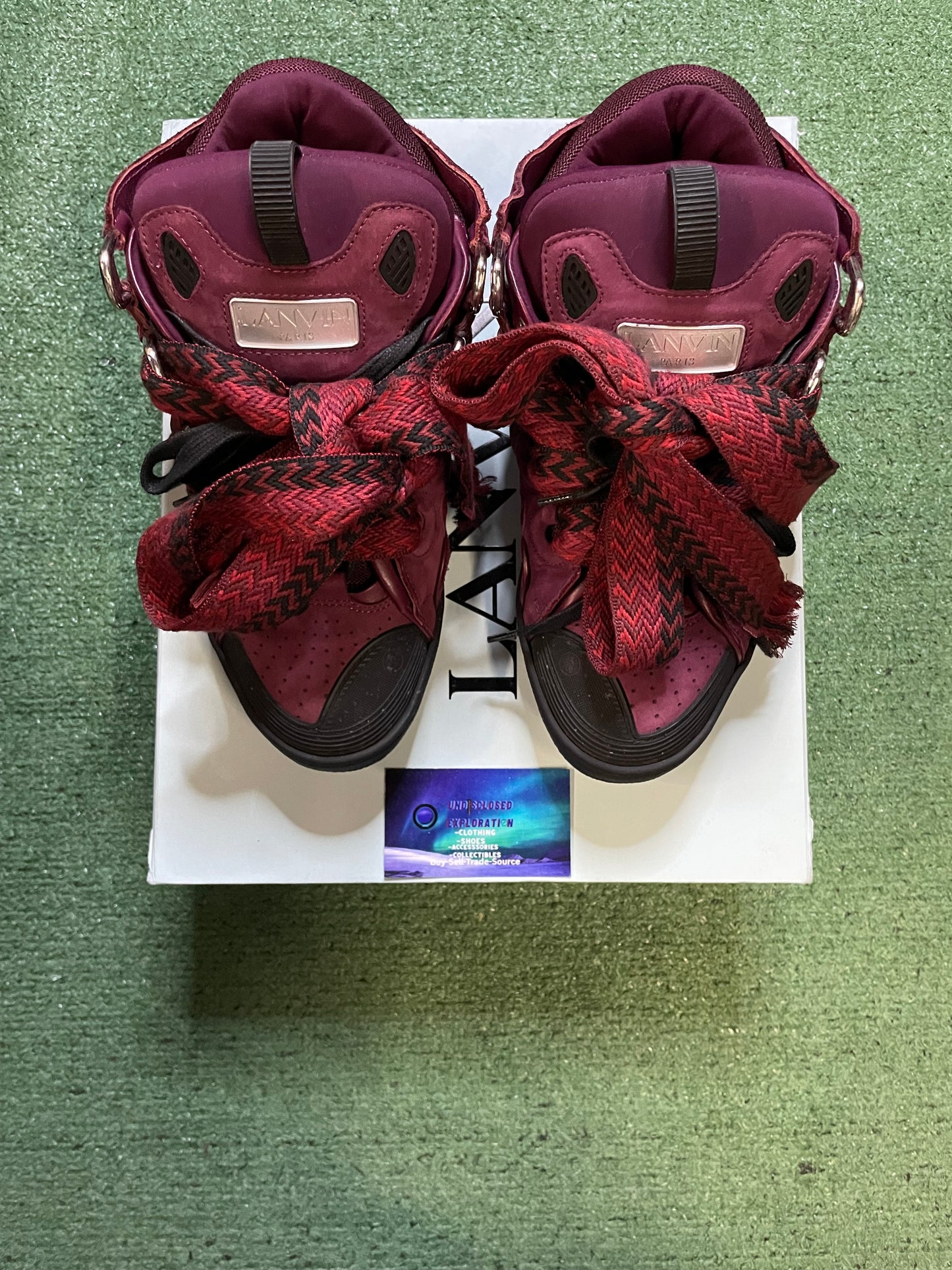 Lanvin Paris curb burgundy size 10men/11.5women(EU 43)