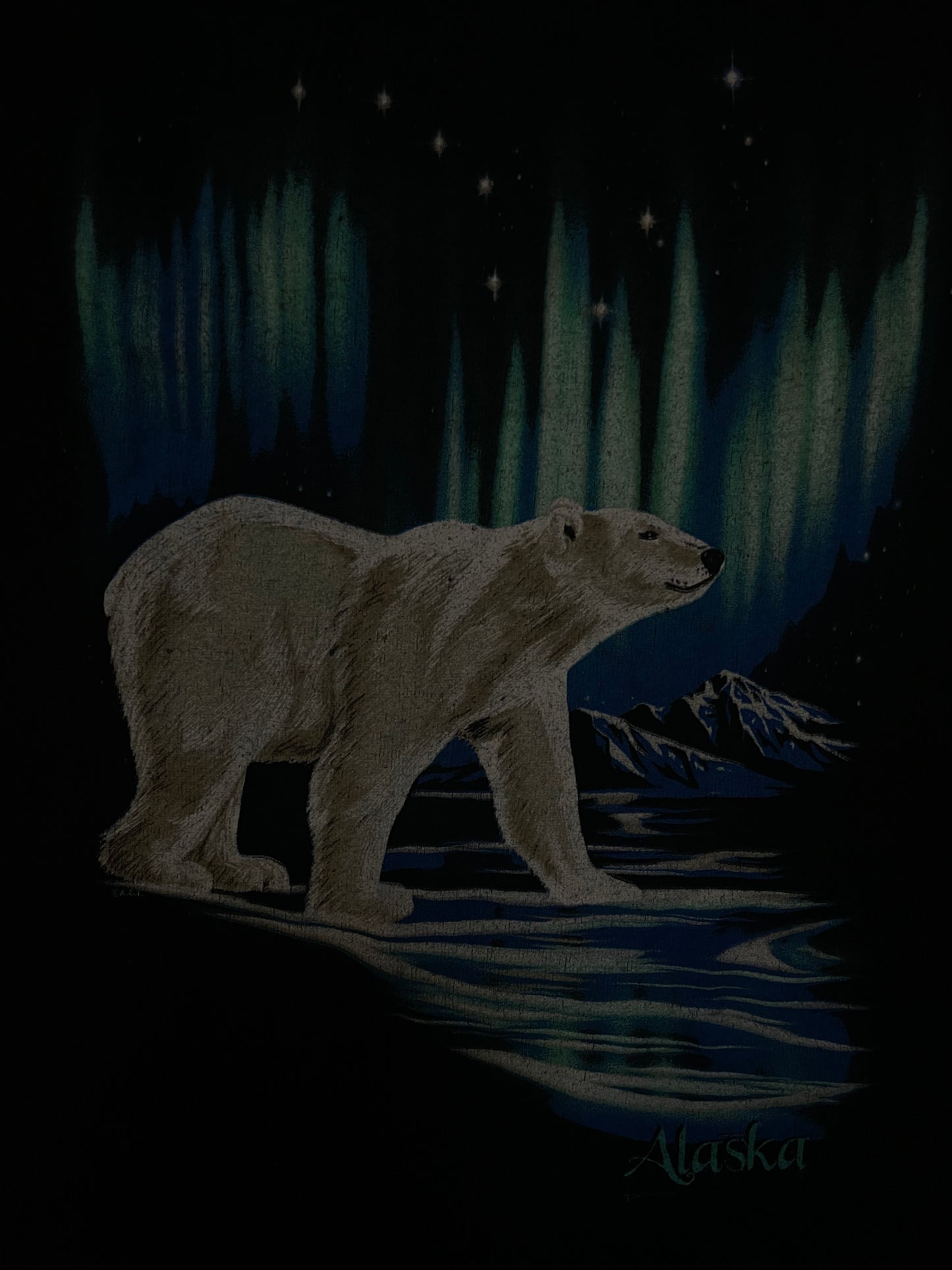 Vintage 1990s Alaska polar bear tee