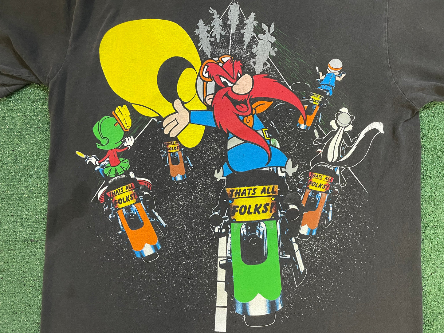 Vintage 1990s Looney Tune motorcycles tee