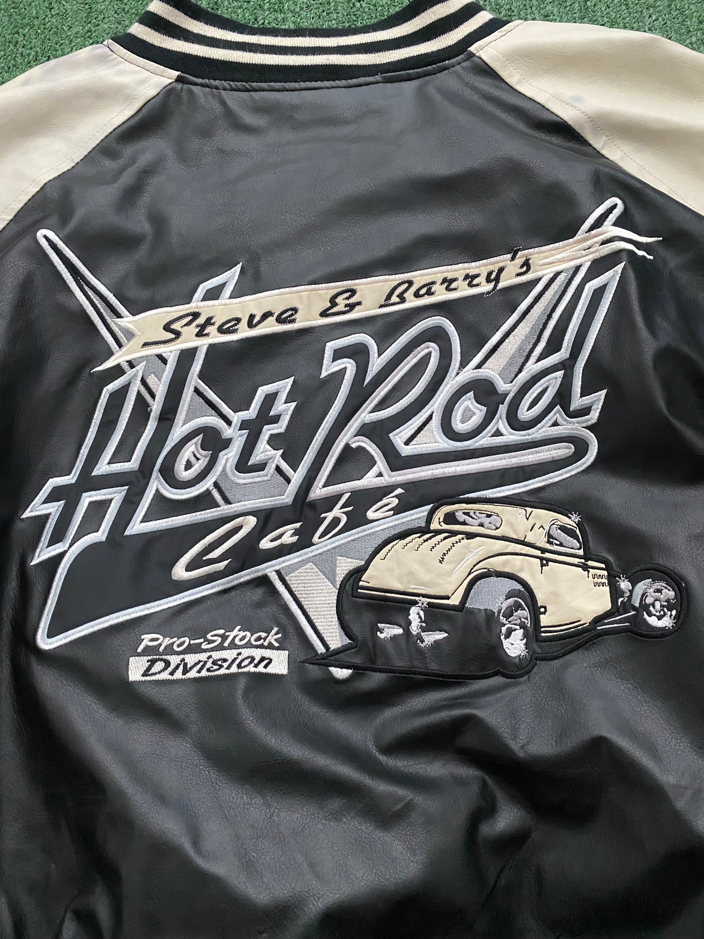 Vintage Steve & Barrys Hot Rod Cafe Bomber Jacket