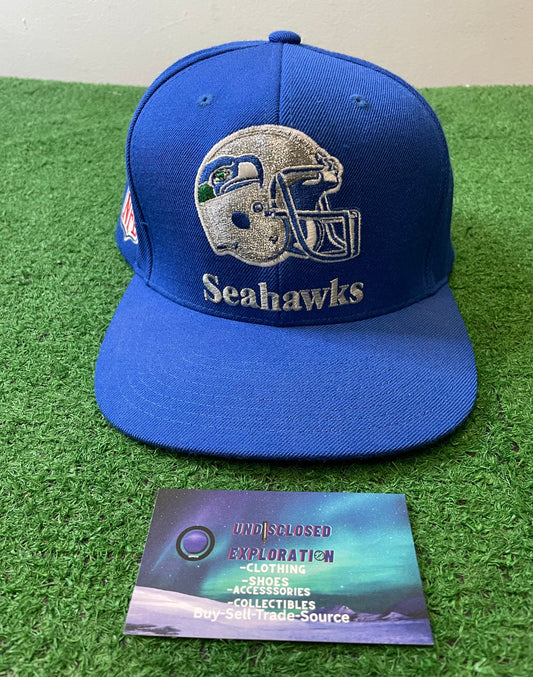 Seattle Seahawks embroidered helmet Mitchell and ness hat