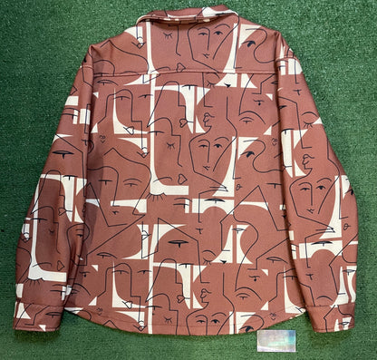 Abstract button up jacket