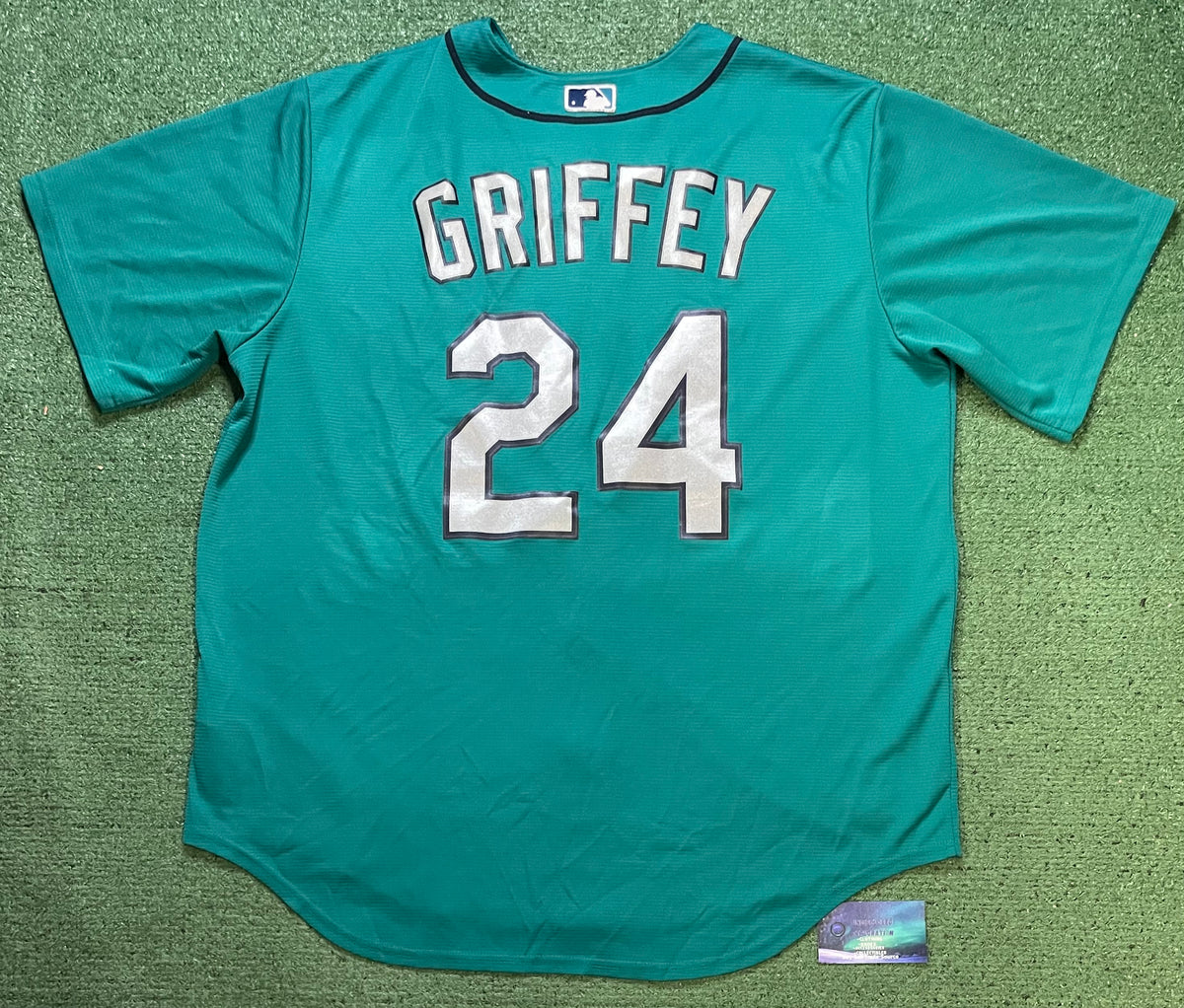 Seattle Mariners teal Seattle Nike alternate Ken Griffey #24 baseball jersey