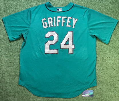 Seattle Mariners teal Seattle Nike alternate Ken Griffey #24 baseball jersey