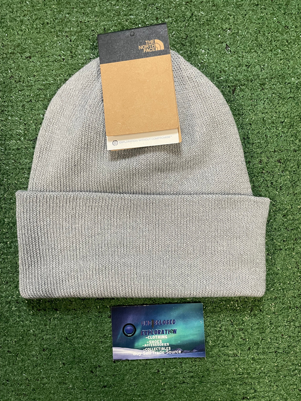 The North Face flight grey beanie