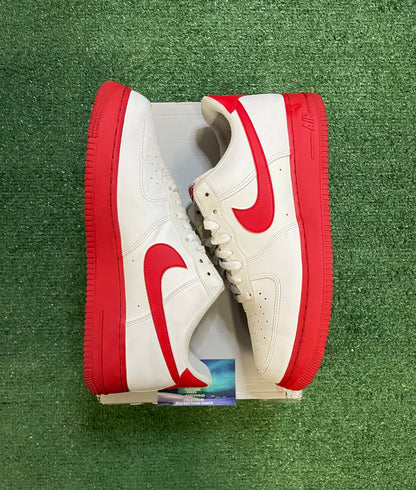 Nike Air Force 1 low white red midsole size 11men/12.5women