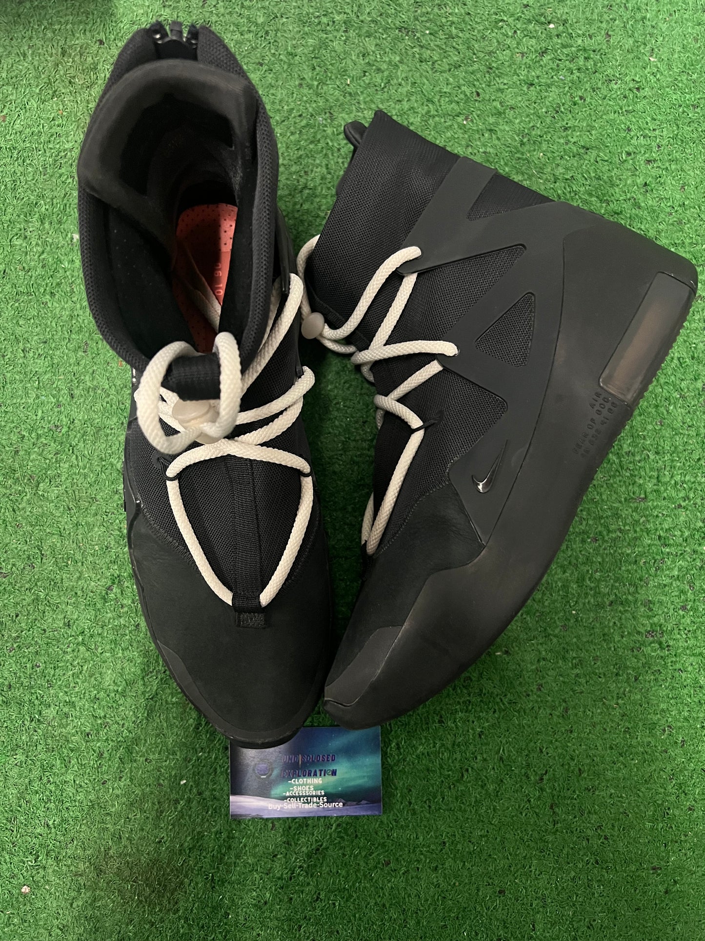 Nike air fear of god 1 triple black size 10.5men/12women