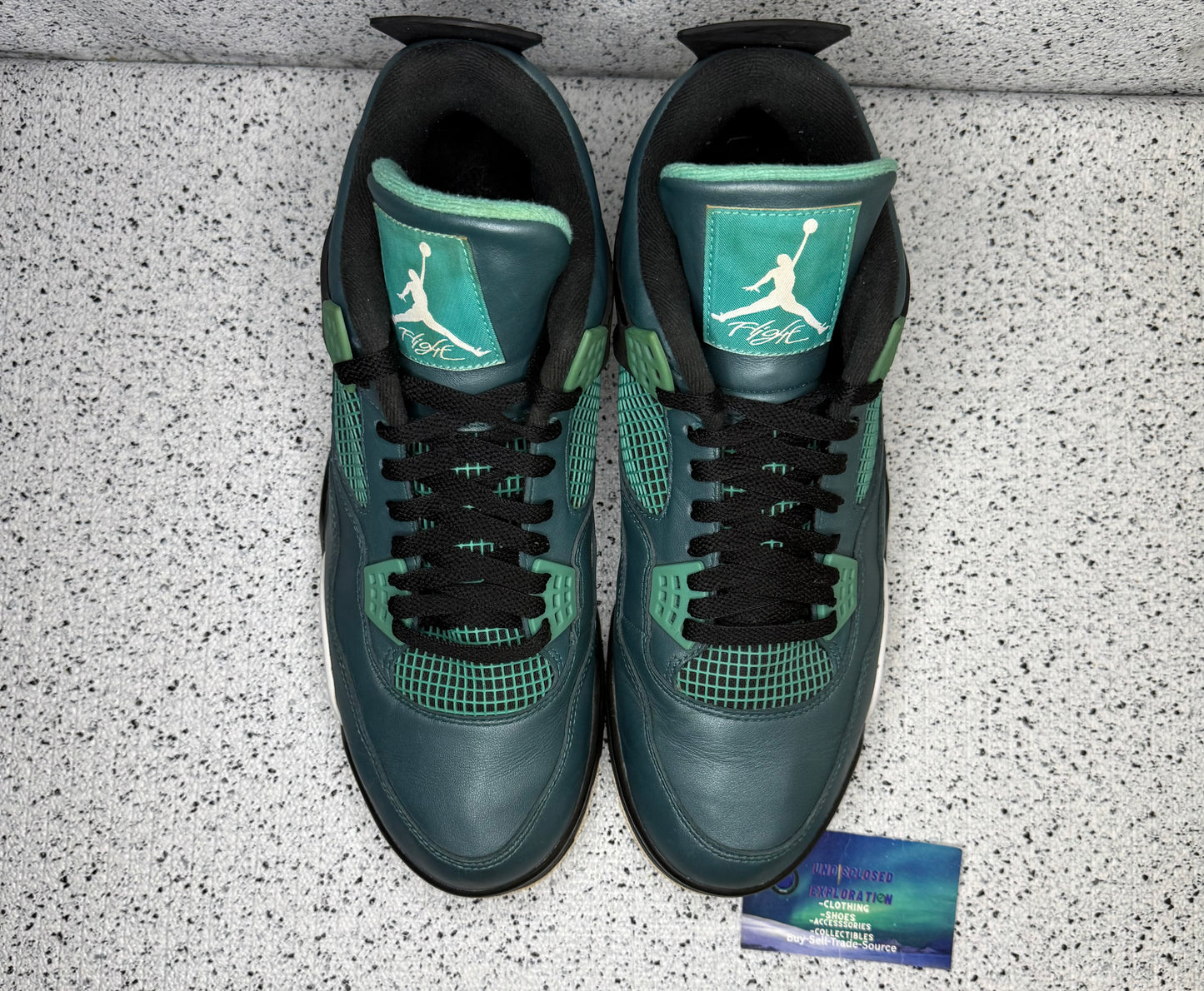 Jordan 4 Teal 13 Men/14.5 Women “Preowned”