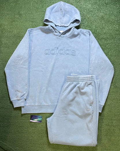 Adidas light blue sweatsuit