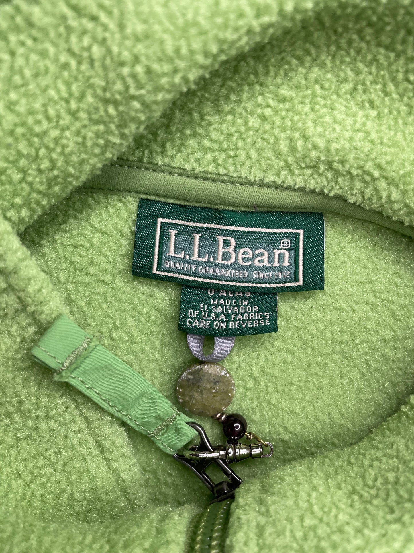 Vintage LL bean green fleece vest