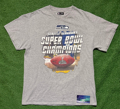 Vintage Seattle Seahawks Super Bowl 48 Champs Shirt