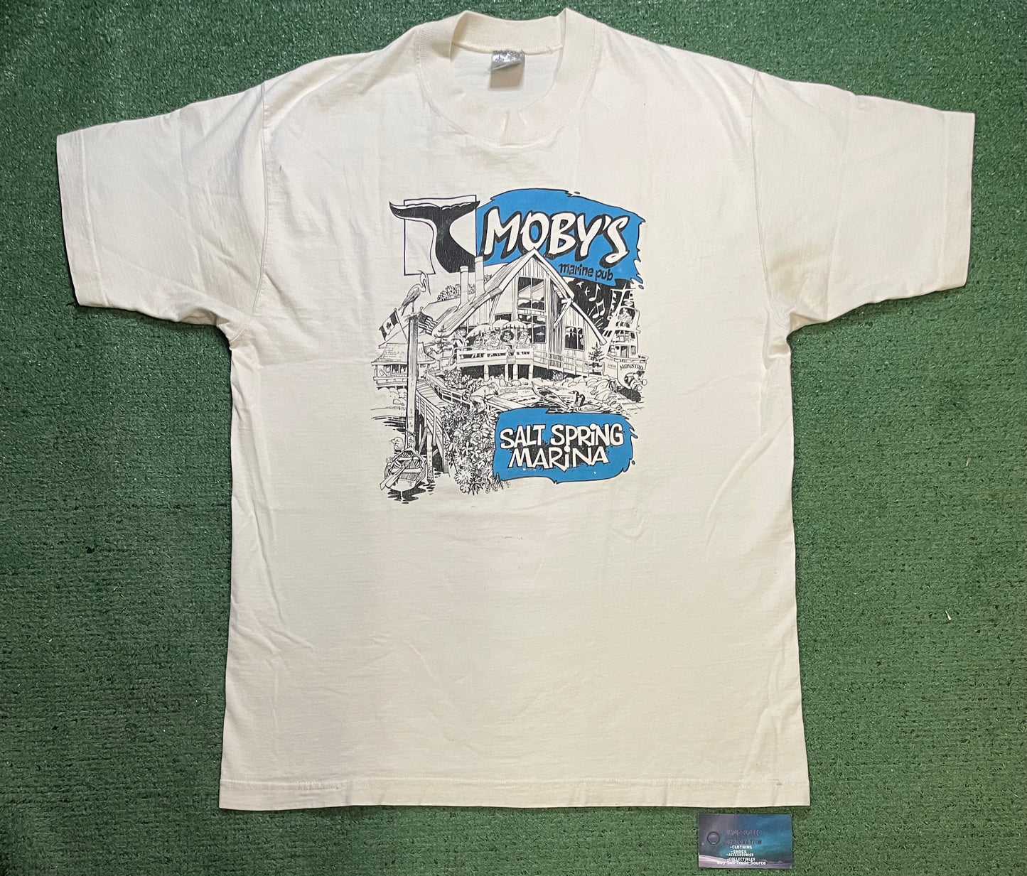 Vintage 1990s Moby’s salt spring marina tee
