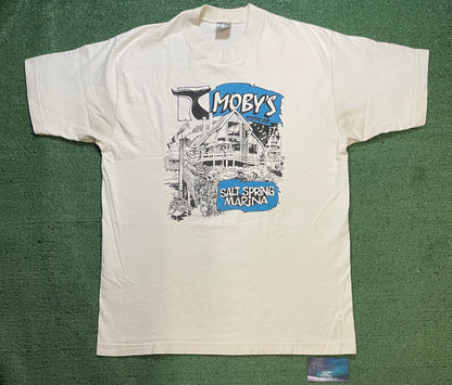 Vintage 1990s Moby’s salt spring marina tee