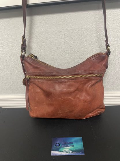 vintage Margot brown leather shoulder bag