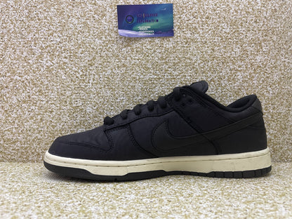 Nike Dunk Low Black Canvas 10 Men/11.5 Women “Preowned”