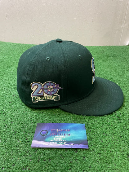 Seattle Mariners Kelly green 20th anniversary fitted new era hat