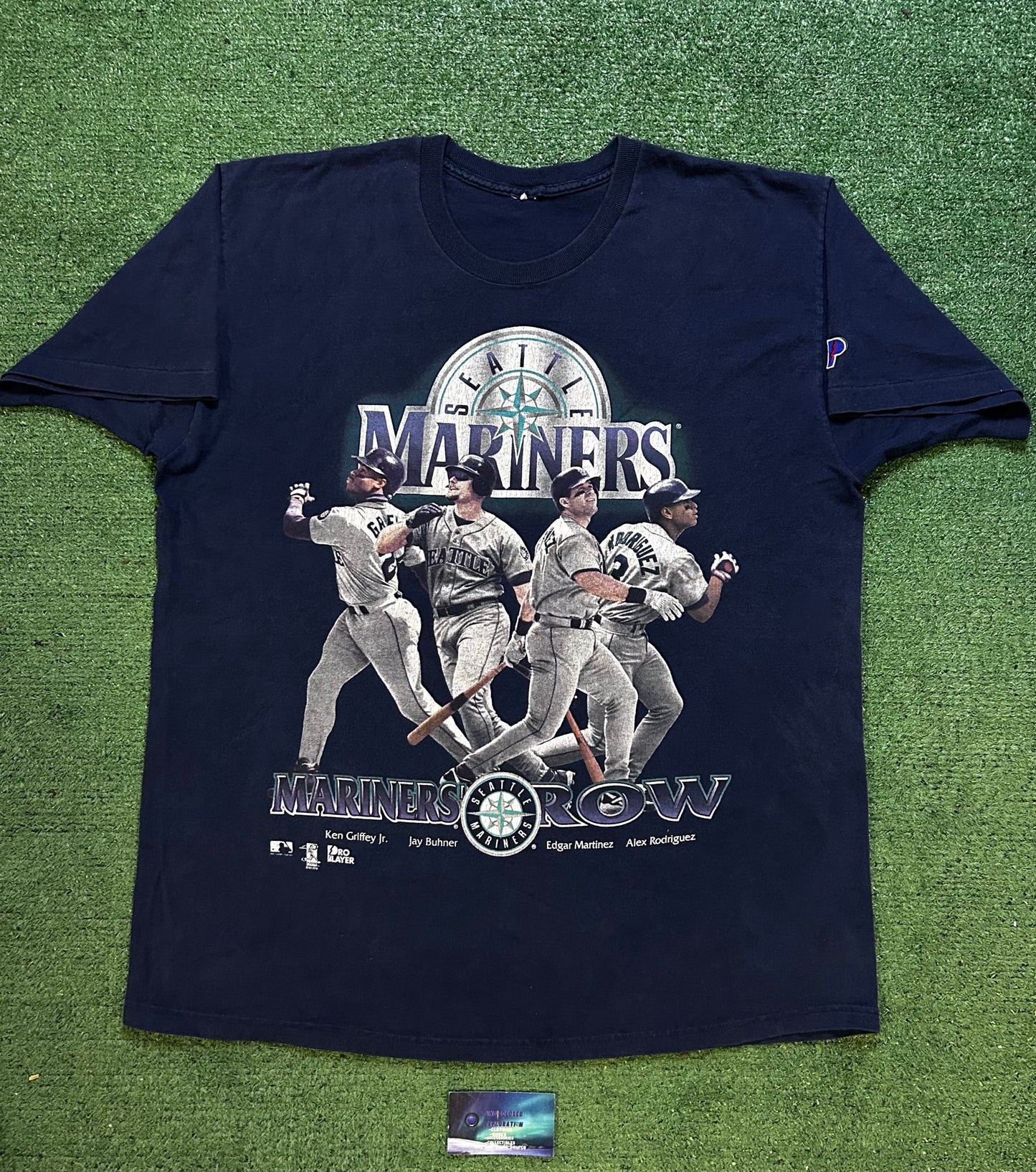 Vintage 1990s Seattle mariners row tee
