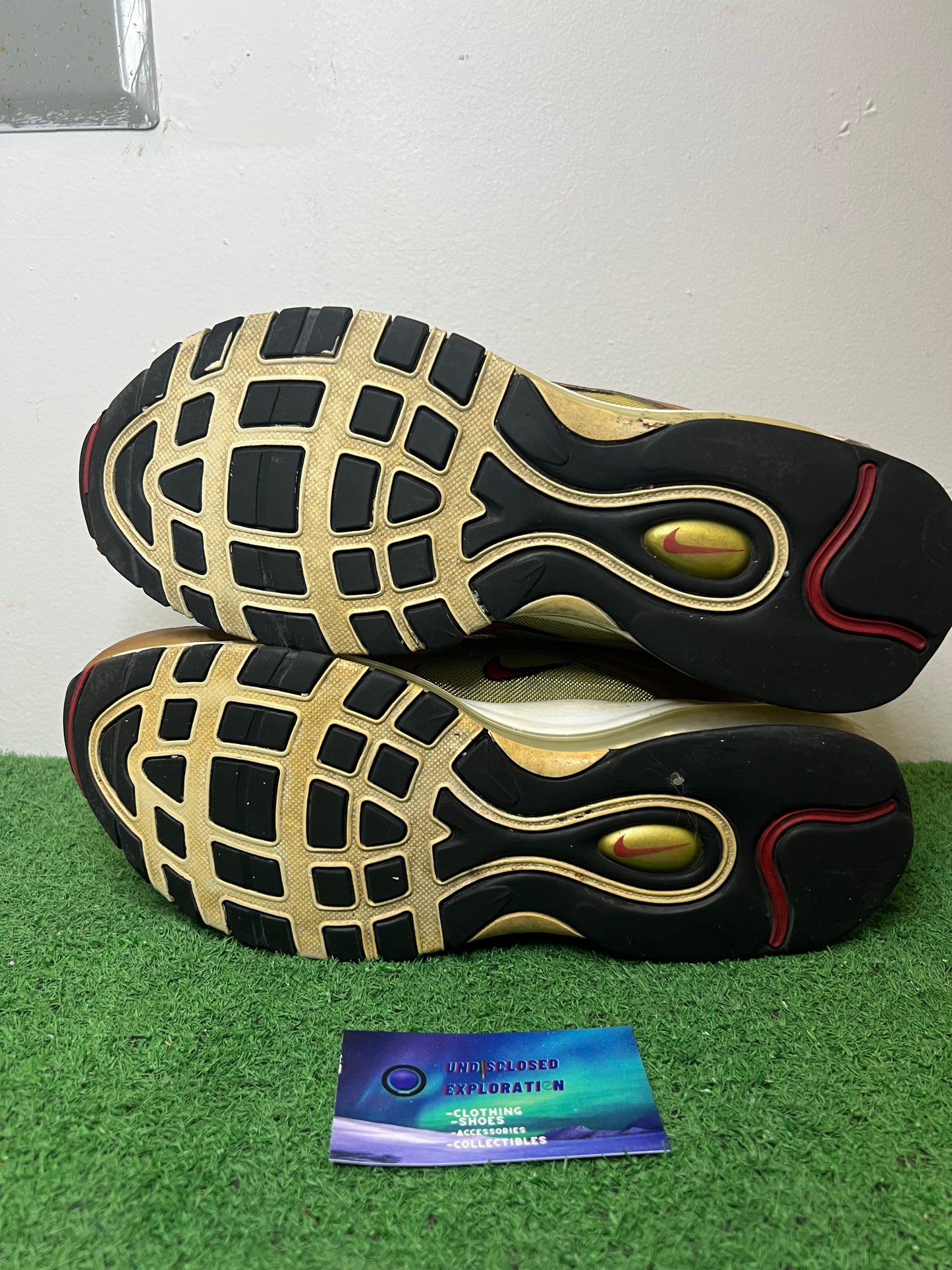 Nike air max 97 metallic gold size 10.5men/12women