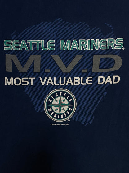 Vintage 1990s Seattle Mariners M.V.D Most Valuable dad tee