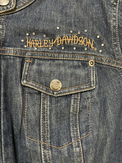 Harley Davidson heart & eagle jean jacket