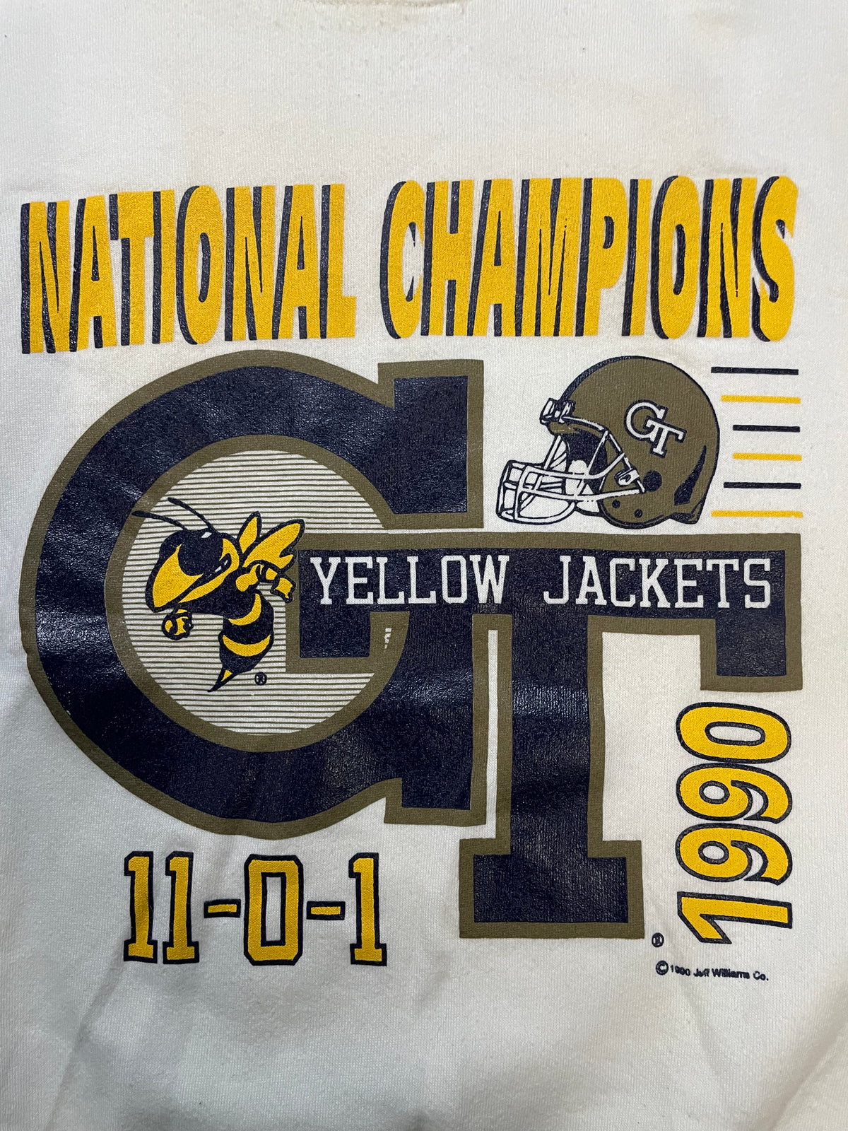 Vintage 1990s National Champions Georgia tech yellow jacket crewneck