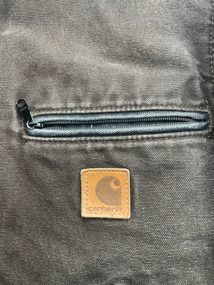 Vintage Carhartt Detroit dark brown jacket