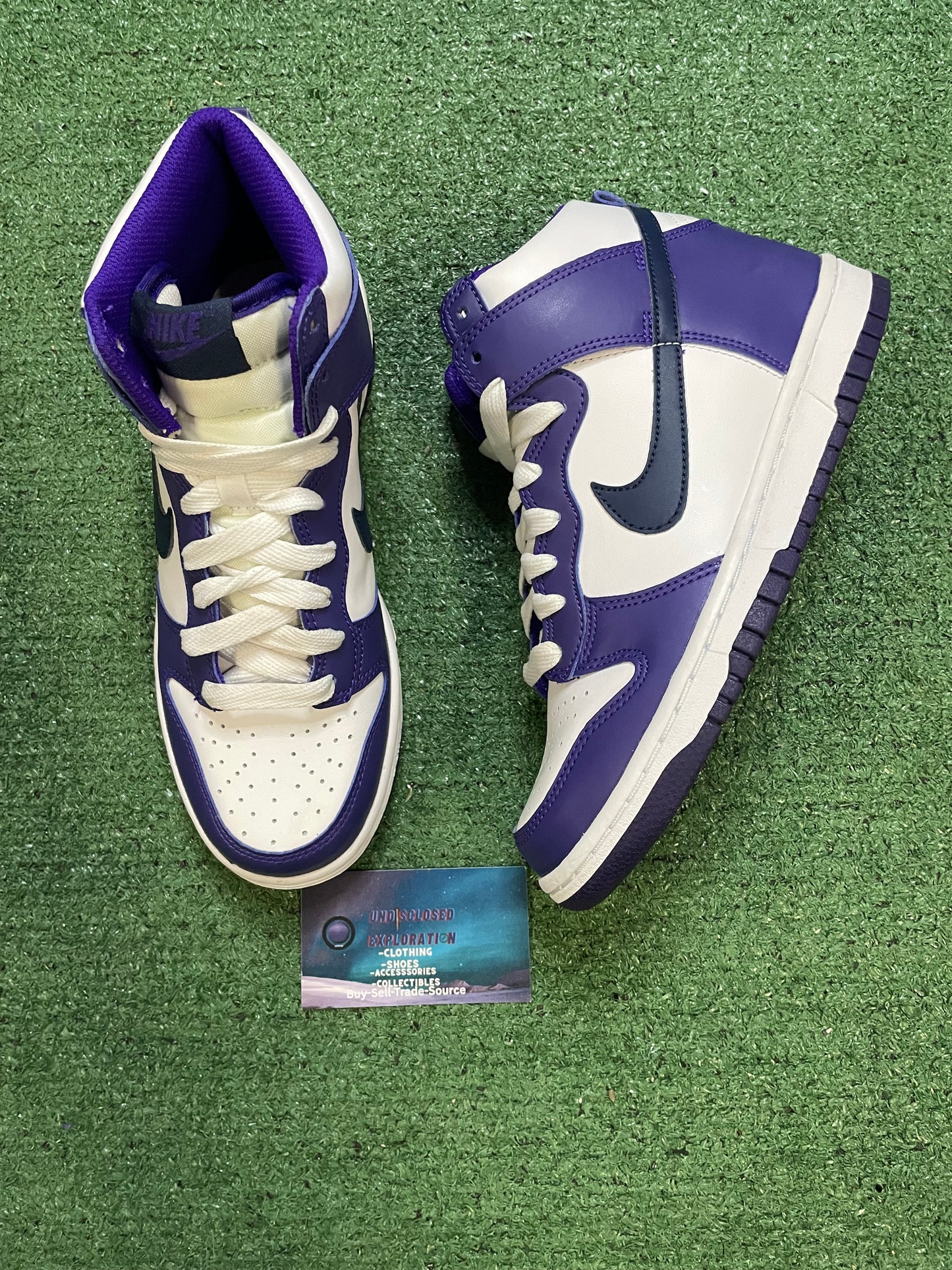 Nike dunk high midnight navy size 5.5youth/7women