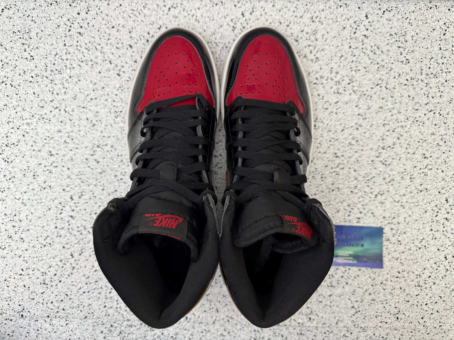 Jordan 1 Patent Bred 10.5 Men/12 Women “Preowned”
