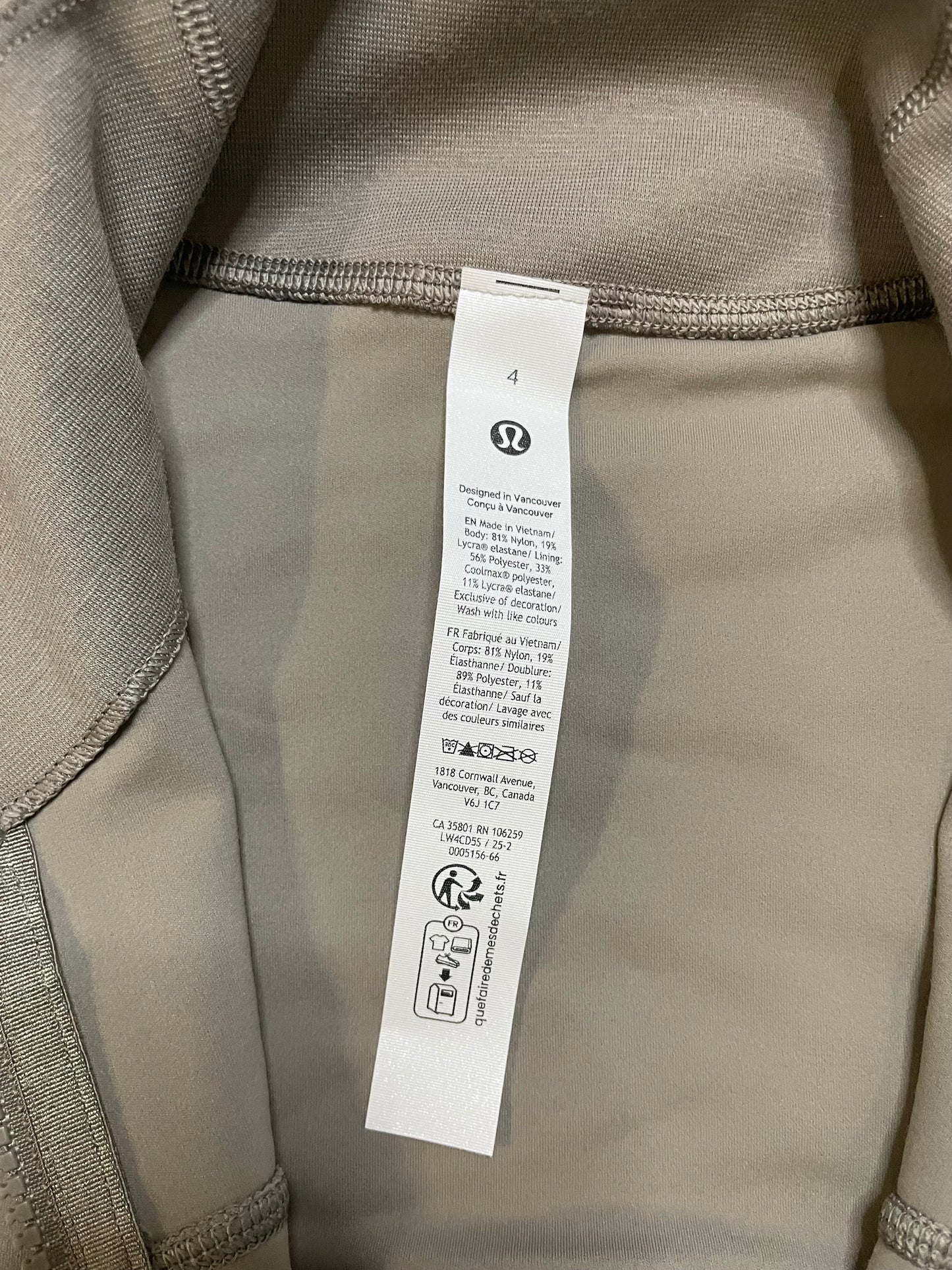 lululemon define jacket nulu warm ash grey