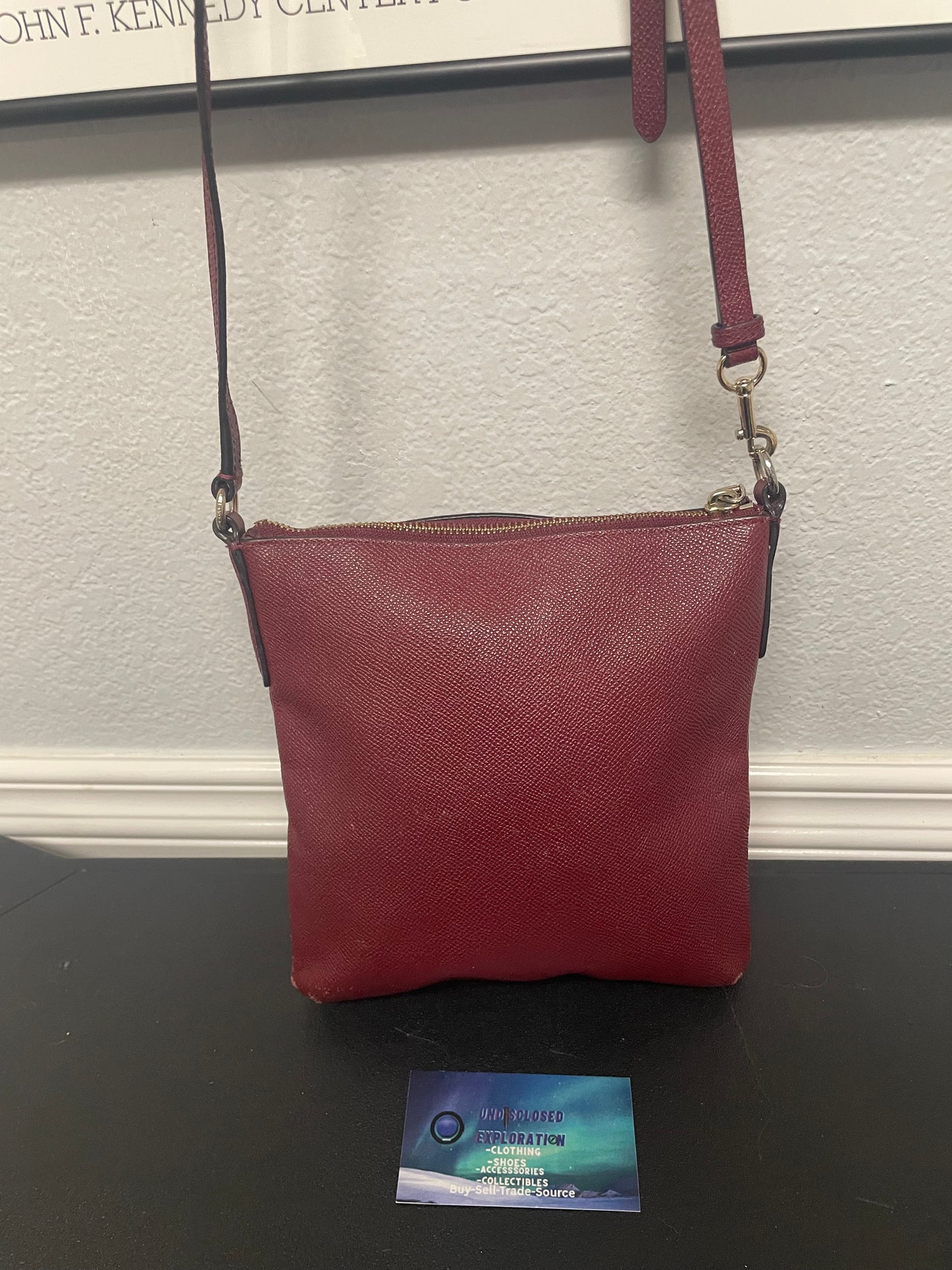 Coach Kitt crossbody messenger red bag