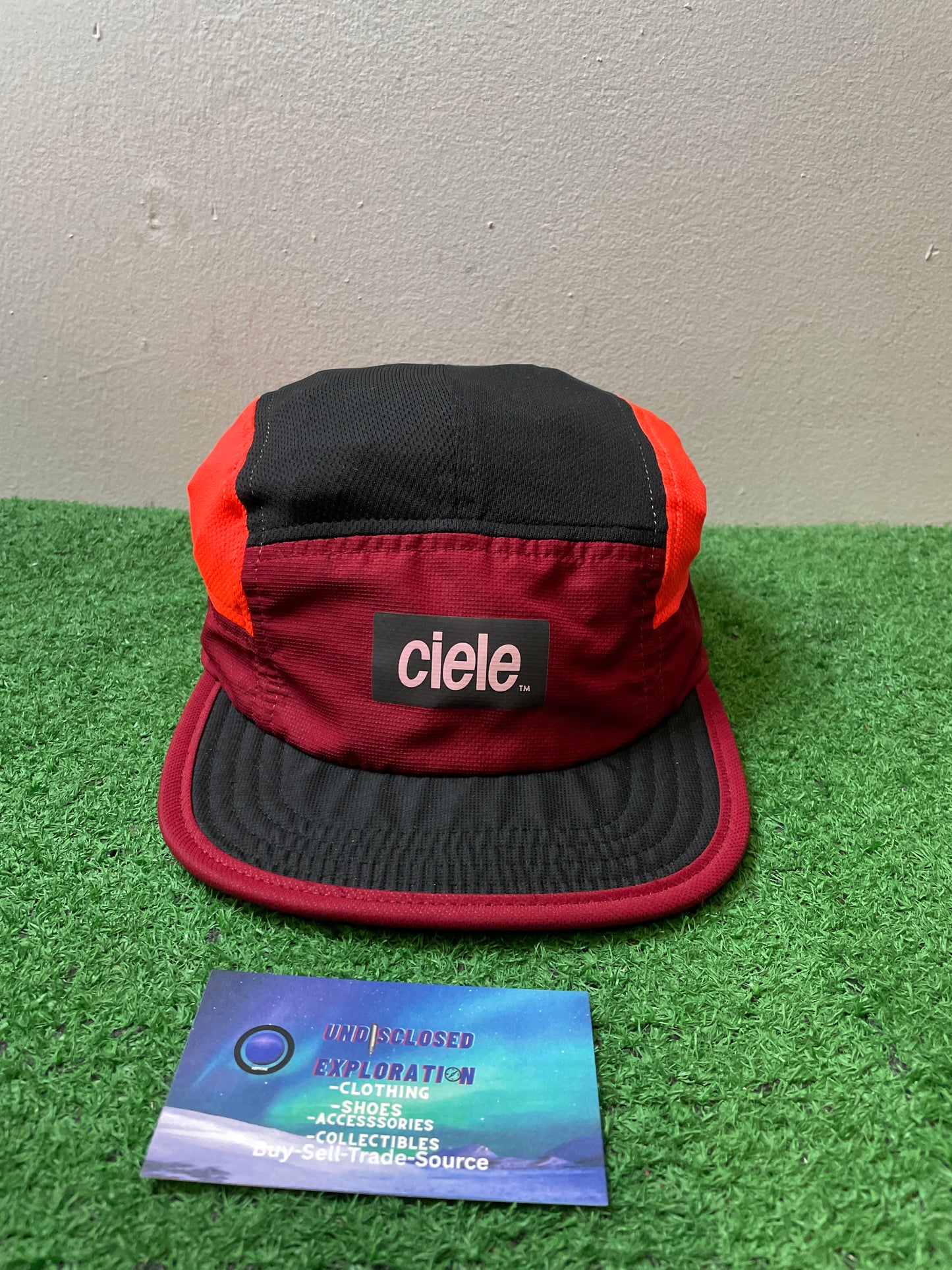 Ciele GoCap red orange black 5 panel hat