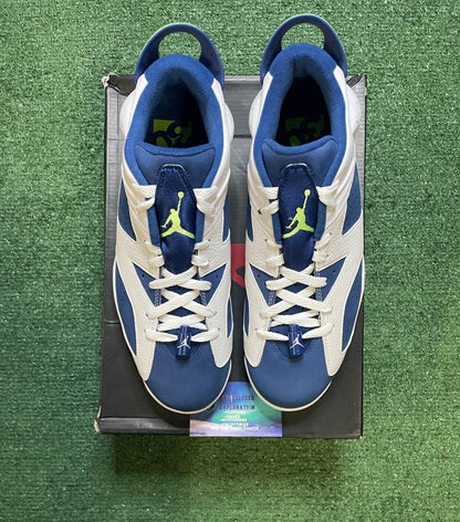 Air Jordan 6 low seahawks ghost green