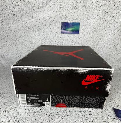 Jordan 3 White Cement 10 Men/11.5 Women “Preowned”