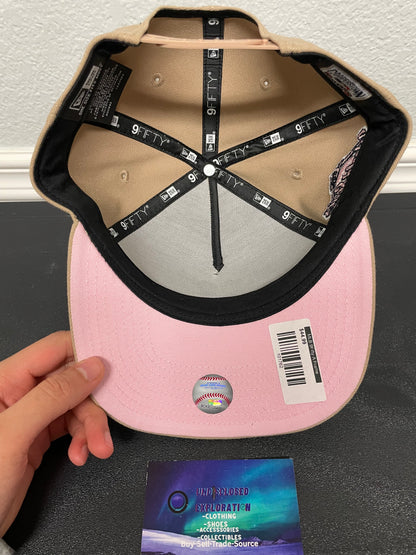New York Yankees khaki pink heart World Series hat