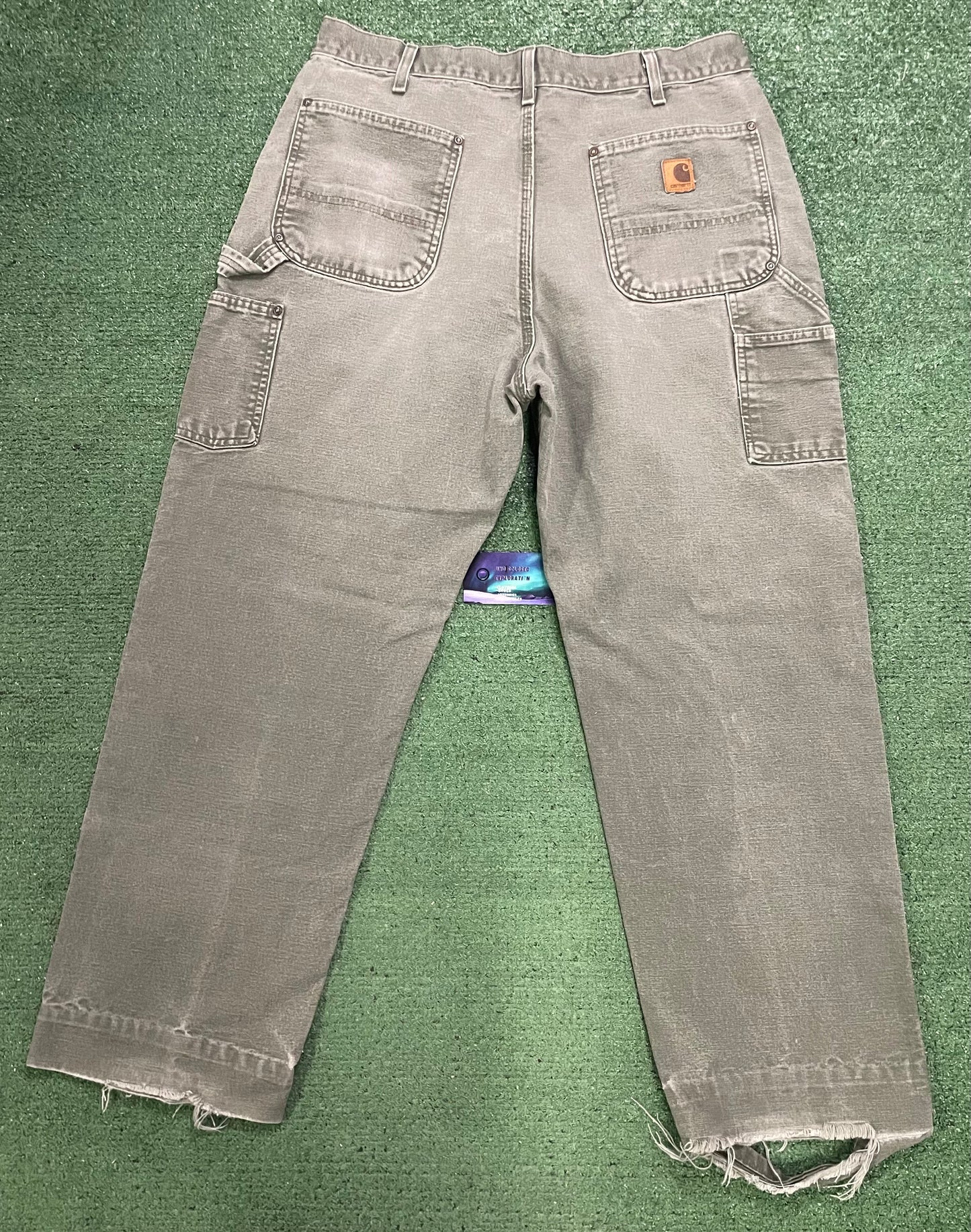 Vintage Carhartt moss green double knees