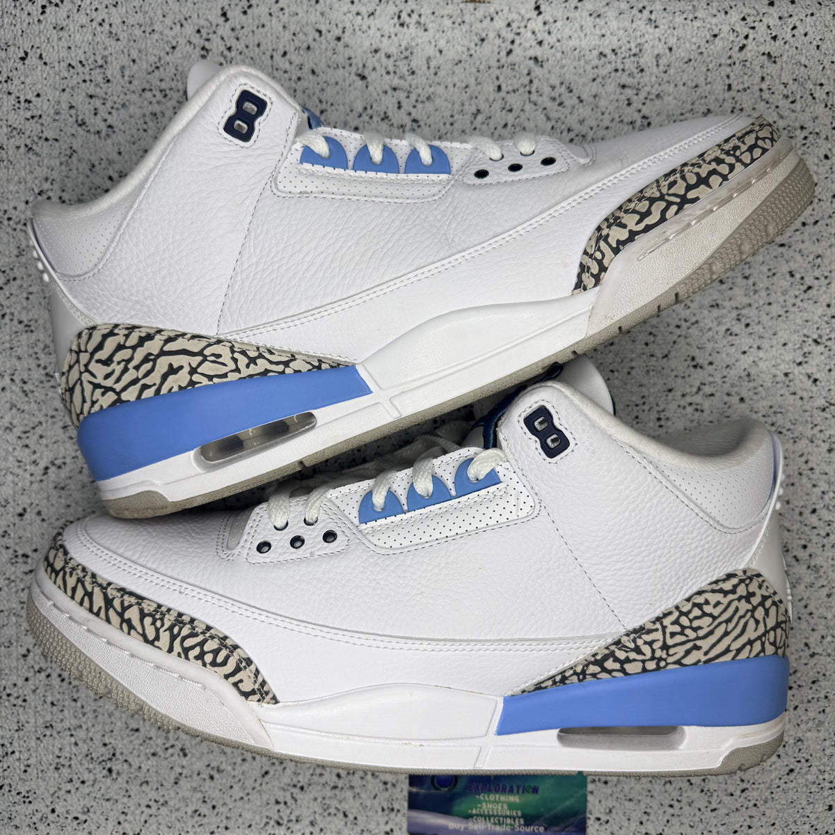 Jordan 3 UNC 13 Men “Preowned”