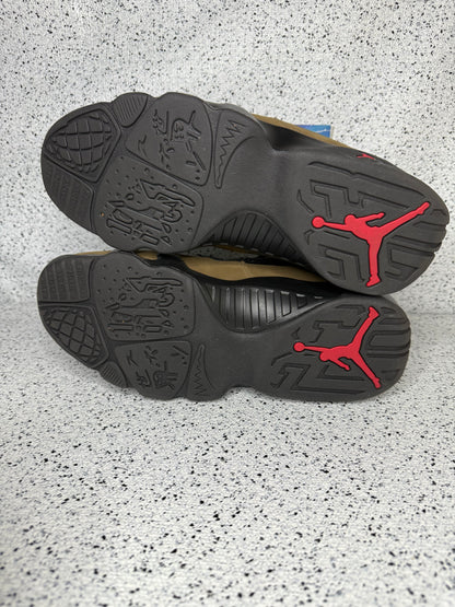 Jordan 9 Olive 10.5 Men/12 Women “Preowned”