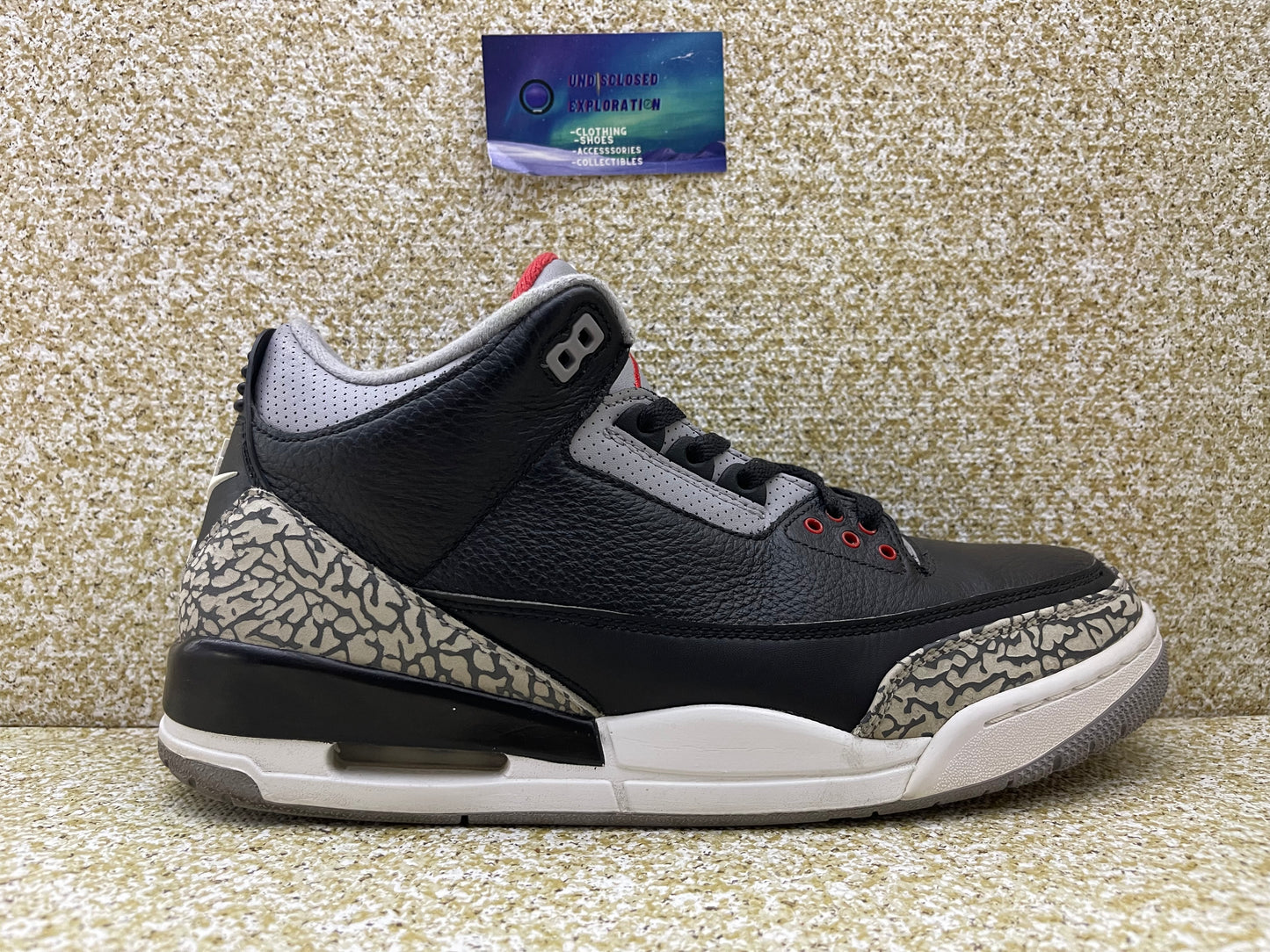 Jordan 3 Black Cement 11.5 Men/13 Women “Preowned”