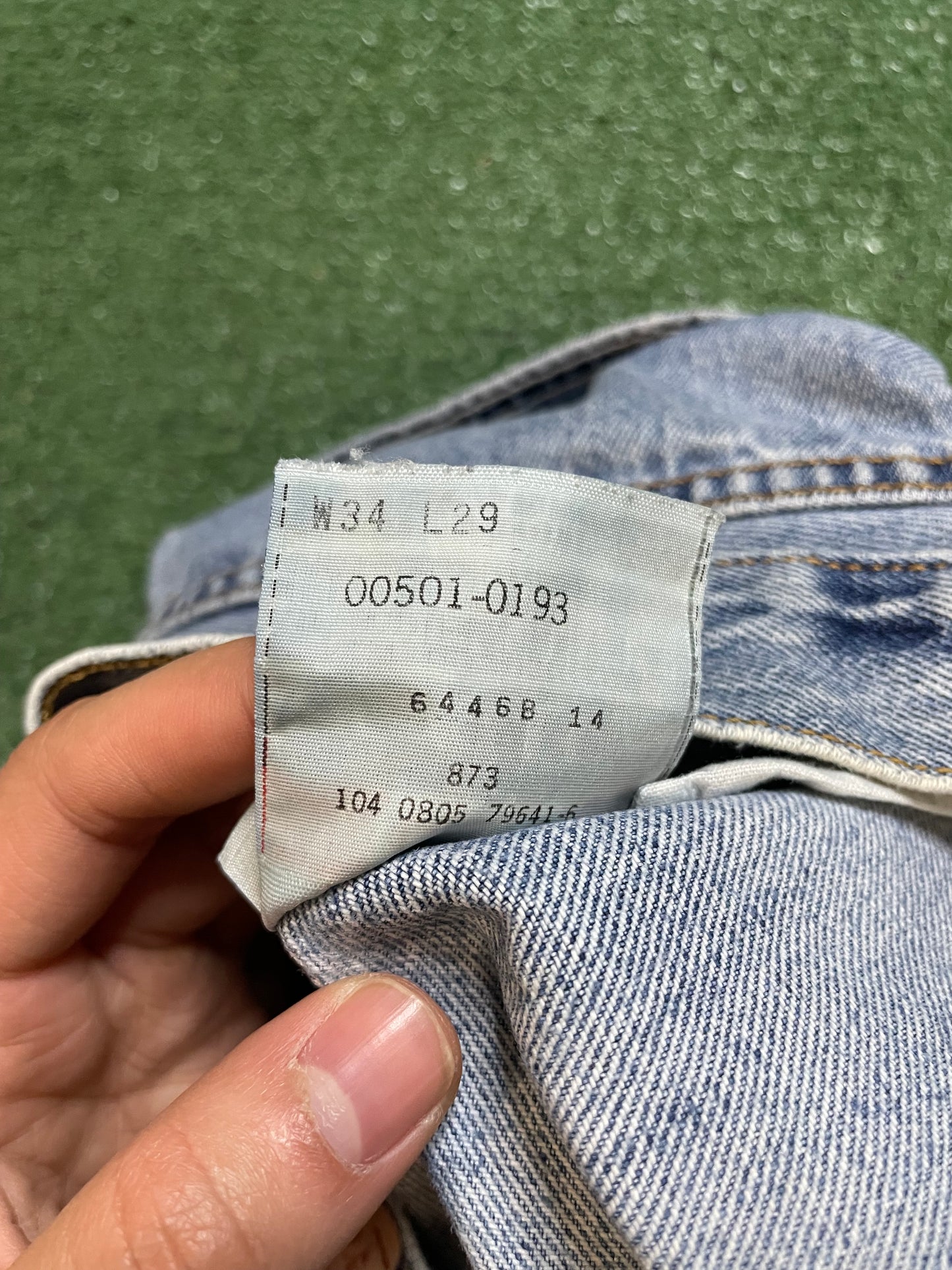 Vintage Levi 501 light wash jeans