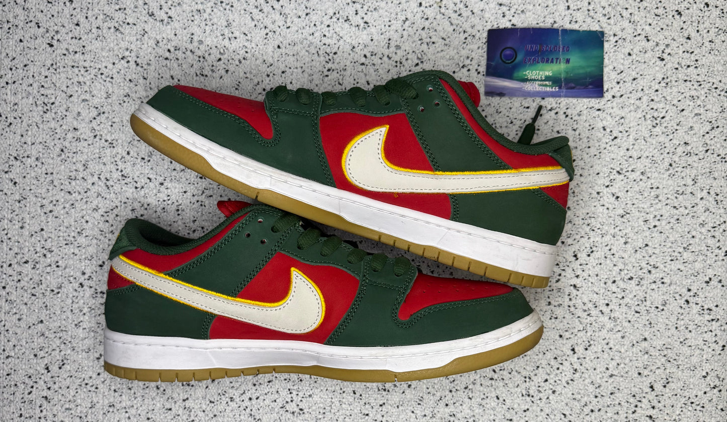 Nike SB Dunk Low Seattle SuperSonics 10 Men/11.5 Women “Preowned”